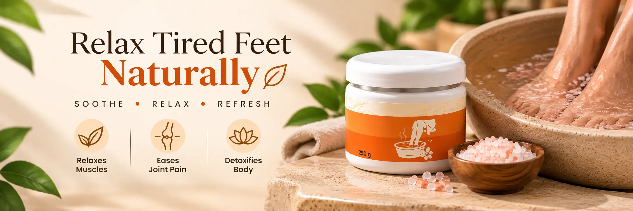 Relax Tired Feet Naturally