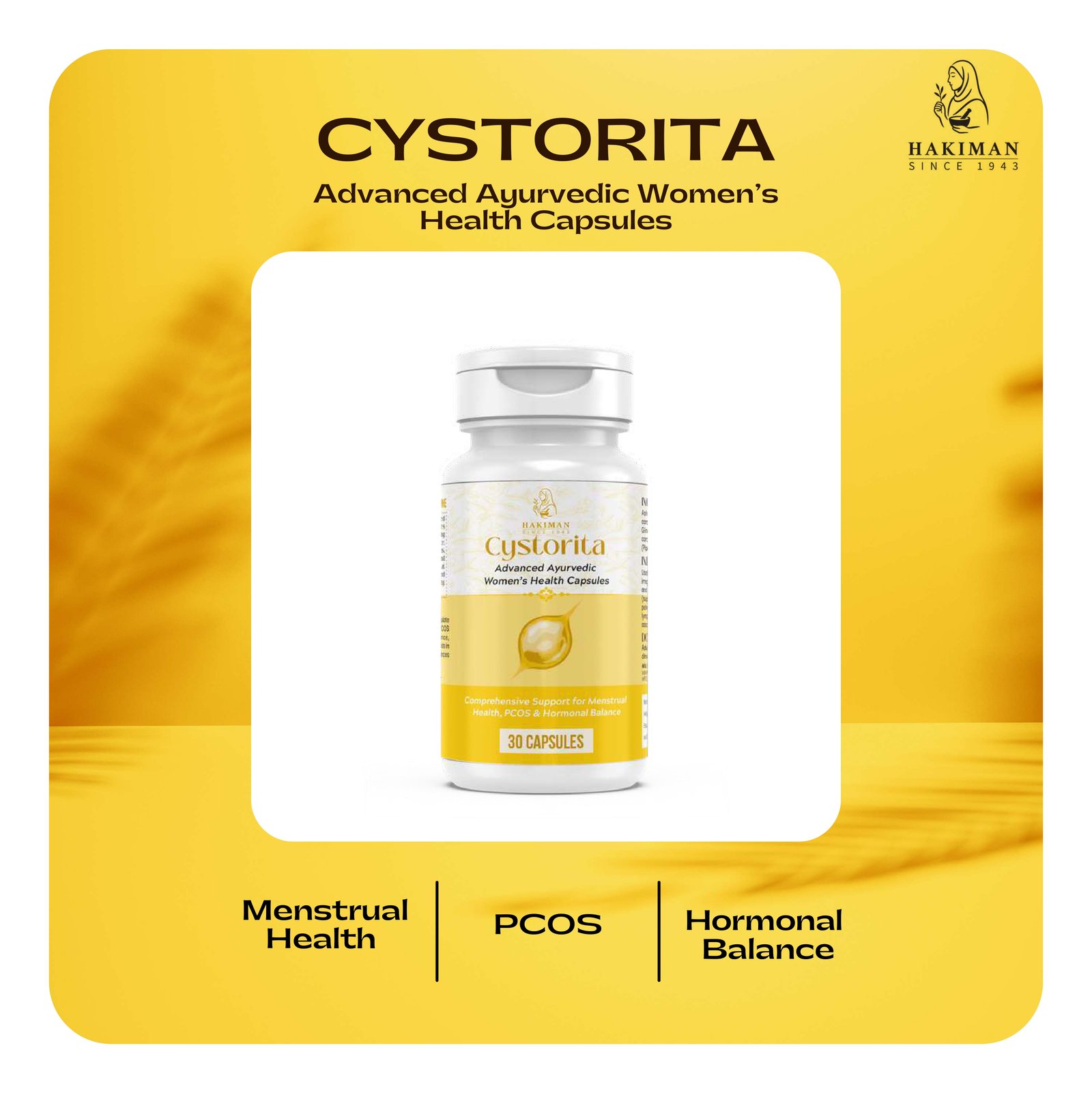 Hakiman Cystorita – Advanced Ayurvedic Women’s Health Capsules