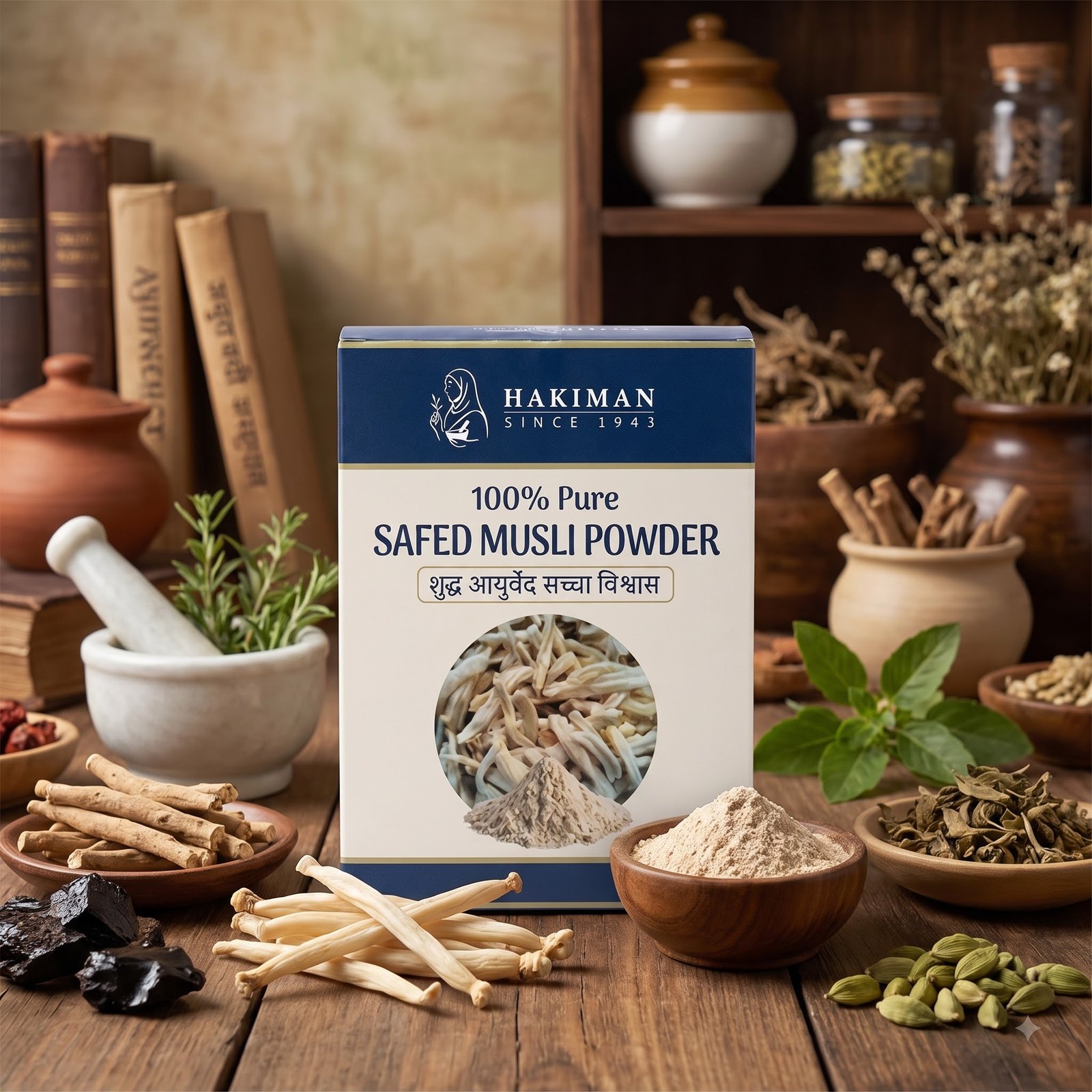 Hakiman 100% Pure Safed Musli Powder